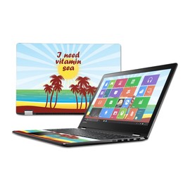 MightySkins Skin Compatible with Lenovo Flex 4 15" – Vitamin Sea | Protective, Durable, and Unique Vinyl Decal wrap Cover | Easy to Apply, Remove, and Change Styles | Made in The USA