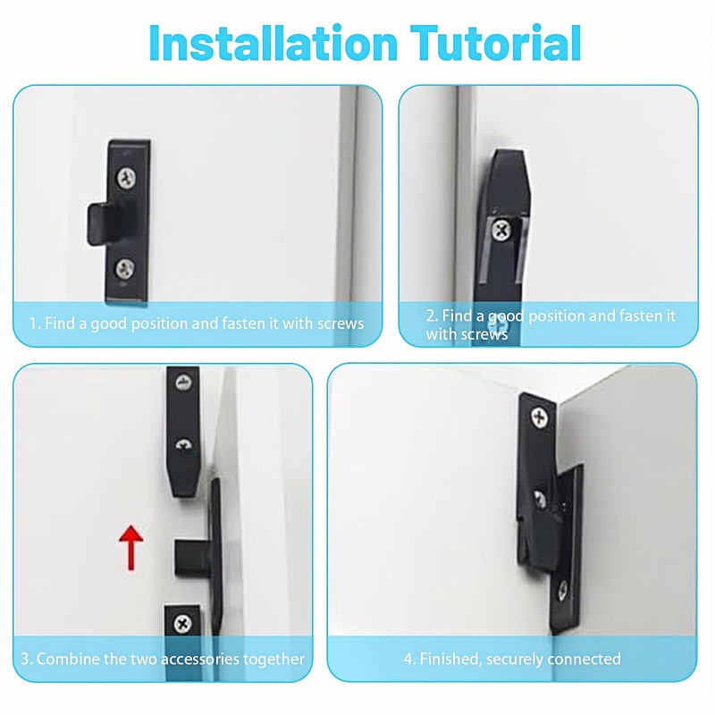 XdealCozyxc 8 Pairs Bath Panel Clips, Bath Panel Fixing Kit