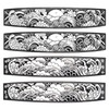 Nami4 Temporary Bracelet Tattoo Japanese Wave Design Tattoo Sun Tattoo