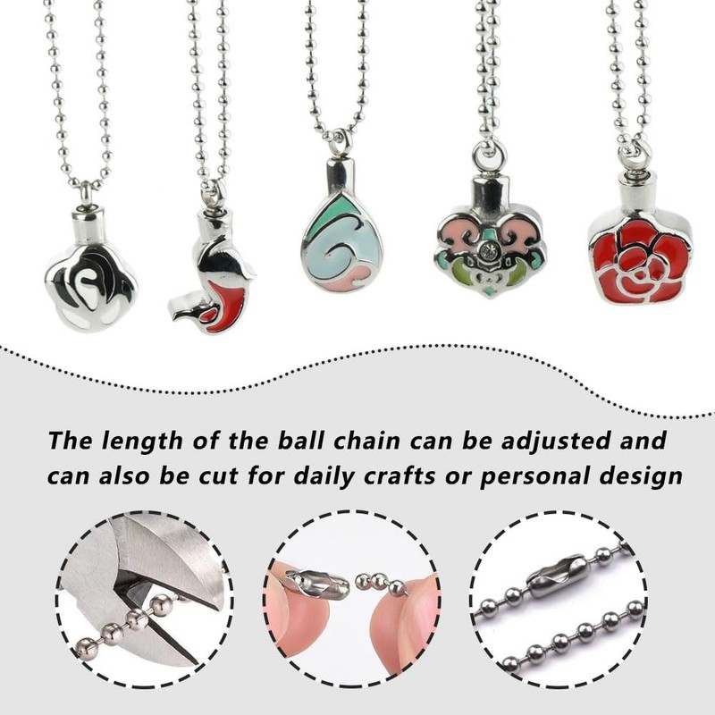 6 Metre Ball Chain Stainless Steel, 3 mm Stainless Steel