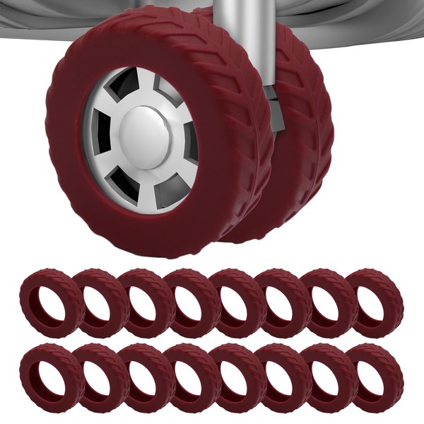 loooghom 16Pcs Luggage Wheel Covers,Silicone Suitcase Cover for 2-2.4'' Spinner