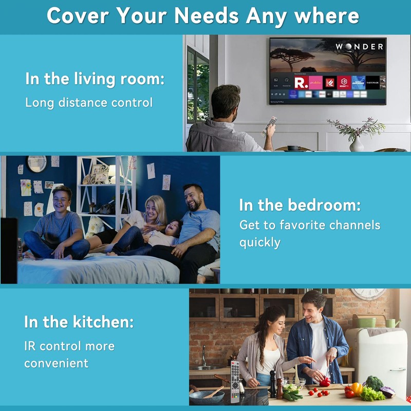 FOXRMT Replacement Sharp TV Remote Control, Universal for Sharp TV