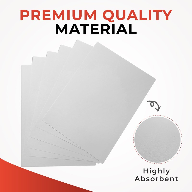 Pack of 6 A4 Blotting Paper Sheets Janrax