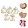 Kisangel 10 pcs candy box bird cage figurine birdcage figurine