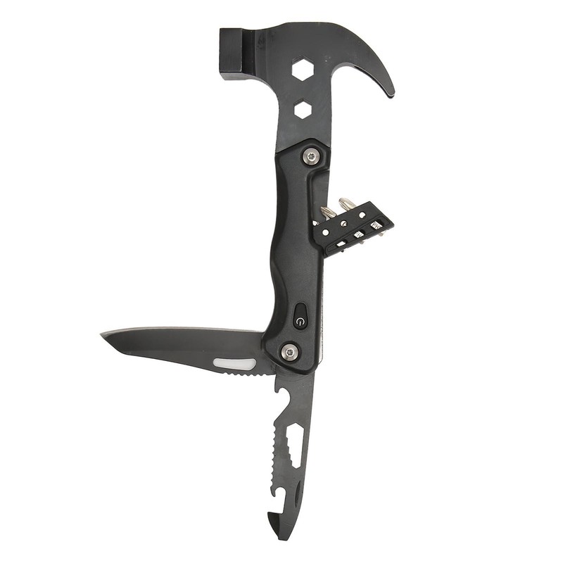Multifunctional Hammer Foldable Small Portable Multitool Hammer with LED Light