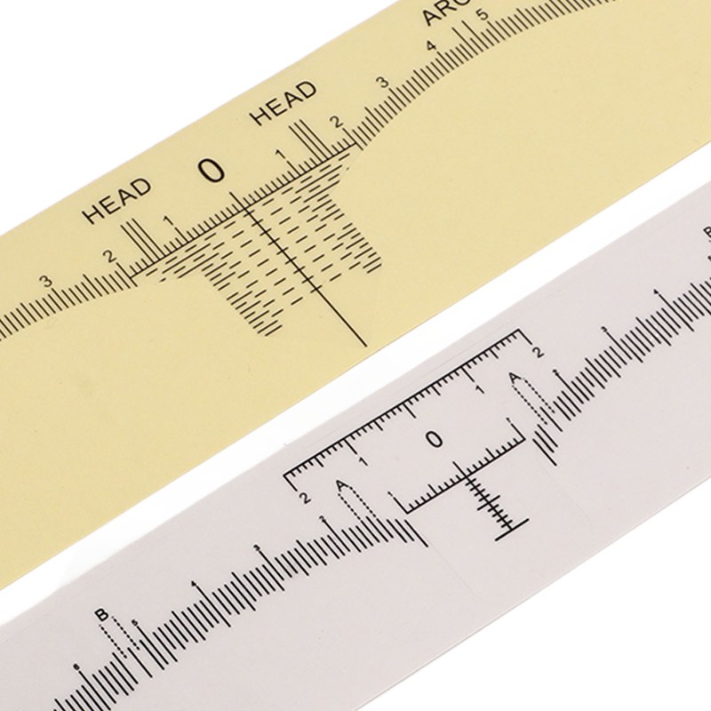 100pcs Adhesive Eyebrow Ruler Disposable Eyebrow Ruler Stencils Eyebrow Guide