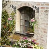 Parliky Hanging Planters: Plastic Flower Plant Basket with Hooks Flower