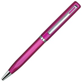 Lanier Purple Elica Ballpoint Pen - Purple Accents and Shiny Chrome Ring & Parts with Medium Tip 0.7mm Cross Style Refill