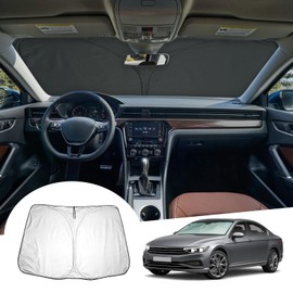 GAFAT Kompatibel mit VW Passat B8 Variant GTE Alltrack 2016-2023 Sonnenschutz Frontscheibe Innen, Windschutzscheibe Sonnenschirm Sonnenblende, Abkühlung, UV Schutz, Pasat B8 Zubehör