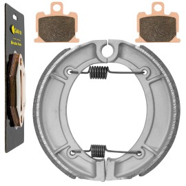 Caltric for Yamaha XJ550R Seca 550 1981 1982 1983 Front Brake Pads Rear Brake Shoes