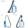 LATMAP Double Zipper Clear Bags Stadium Approved Crossbody Sling Bag