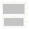 140mm Fan Filter,HFEIX Computer Case Dustproof Magnetic Frame Mesh Black