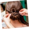 FOMIYES 3Pcs U Shape Metal Hair Pins for Women Zinc