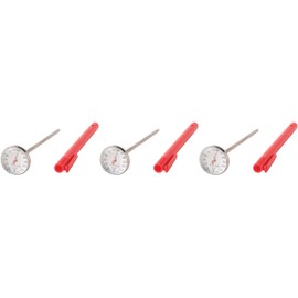 Taylor Precision Products 3512 Instant Pocket Thermometer, 0-220 Deg F, Red, 3 Pack