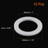 TOP-VIGOR 10Pcs PTFE Flat Washers 30mm OD 20mm ID 2mm