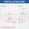 TamBee 1 Pair 45 Degree Hinges Soft Close Cabinet Corner