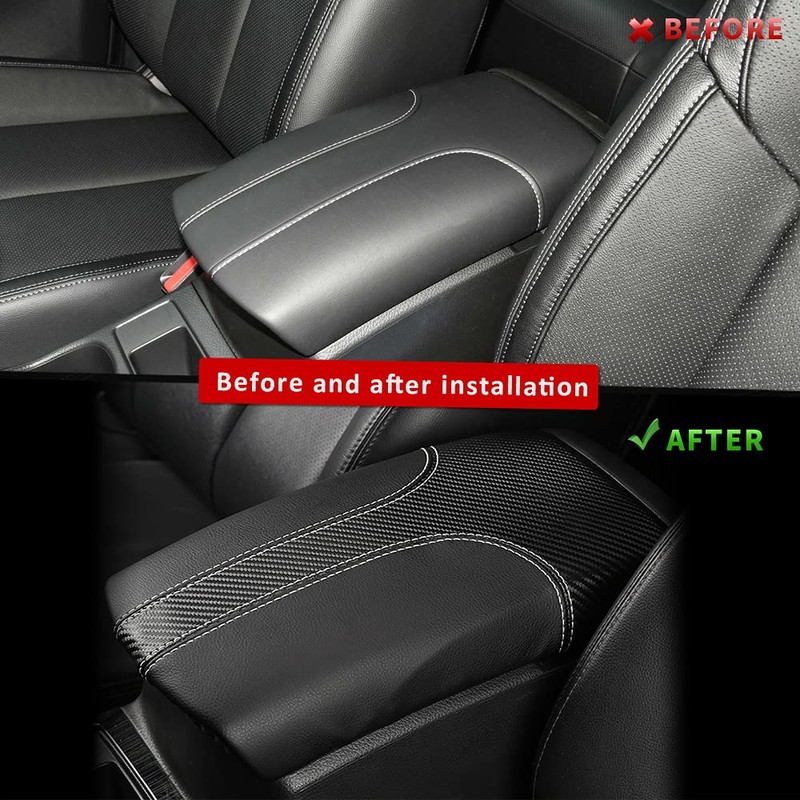 INTGET Car Center Console Armrest Cover for Nissan Rogue 2014-2020