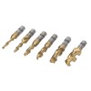 11Pcs Chamfer Drilling Tools Woodworking Ti Coated Step Drill Bits