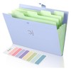 SKYDUE Letter A4 Paper Expanding File Folder Pockets Accordion Document