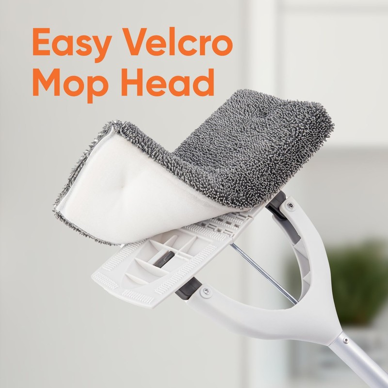 Superio Miracle Microfiber Self-Wringing Flat Mop with Telescopic Handle &