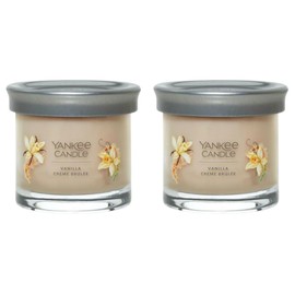 Yankee Candle Small Tumbler Scented Single Wick Jar Candle, Vanilla Creme Brulee, Over 20 Hours of Burn Time, 4.3 Ounce (Pack of 2)