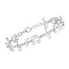 Ross-Simons Sterling Silver Musical Note Bracelet. 8 inches
