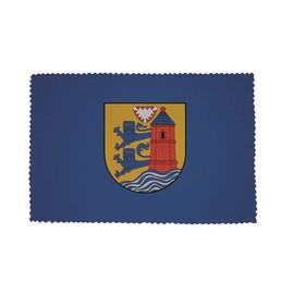 U24 Brillenputztuch Flensburg Fahne Flagge Glasreinigungstuch Microfasertuch