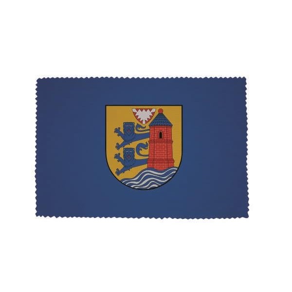 U24 Brillenputztuch Flensburg Fahne Flagge Glasreinigungstuch Microfasertuch
