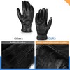 Alepo Genuine Sheepskin Leather Gloves For Men, Winter Warm Touchscreen