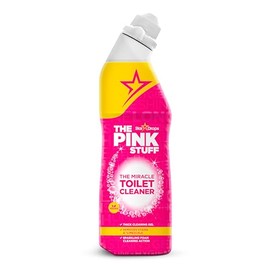 The Pink Stuff Miracle Toilet Cleaner, 750ml – Powerful Stain-Removing Gel for a Sparkling Clean Bowl – Eliminates Limescale, Tough Stains & Odors with Fresh Rhubarb Scent