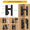 Barn Door Lock,Flip Latch Lock with Combination,90 Degree Sliding/Swinging Door