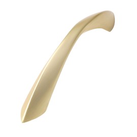 JIASENBAO Brushed Gold Cabinet Pulls 3 Inch Arch Twisted Brass Handles Drawer Kitchen Cupboard Bathroom Dresser Cabinet Hardware Zinc Alloy 5 Pack