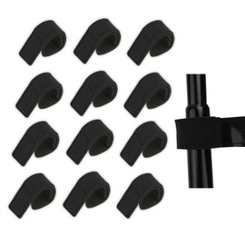 BOXOB 12pcs Fishing Rod Straps, Stretchy Fishing Pole Wrap Holder Fish Rods Belt Ties Accessories for Casting Spinning and Fly Rods, Easy Transport