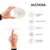 MATANA - 25 Premium Multi-Use Plastic Dessert Side Party Plates