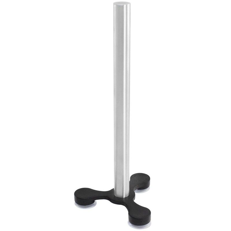 com-four® 2 x Standing Kitchen Roll Holder with Suction Cup
