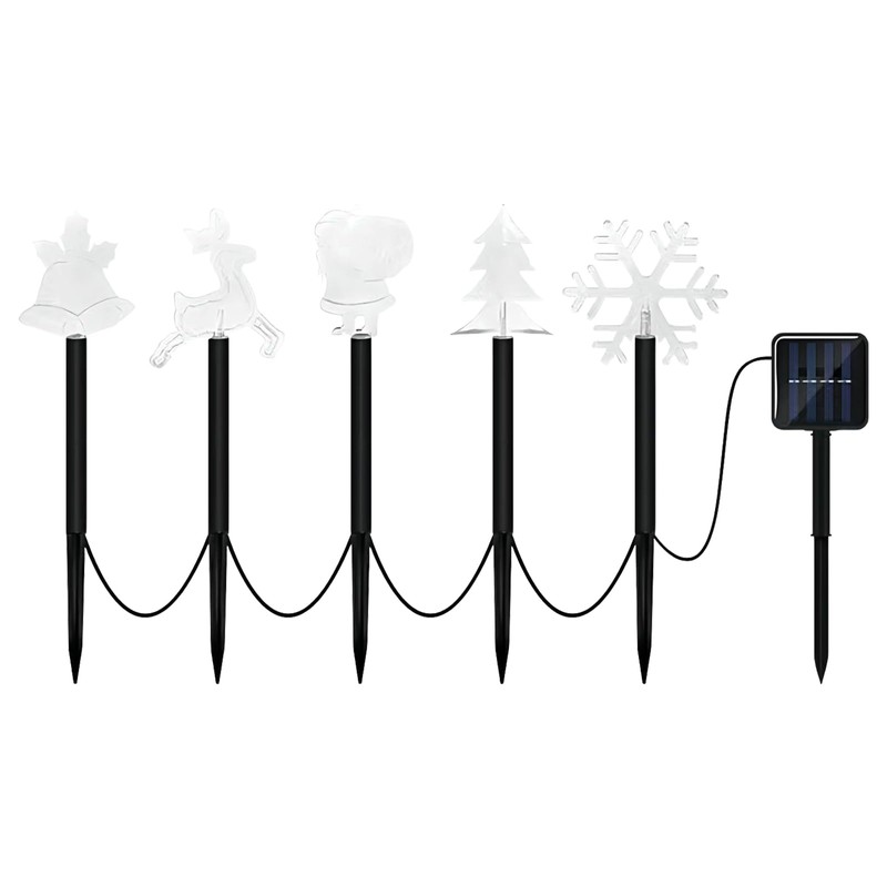 TSLBW Solar Garden Lights 5 Pack Christmas Pathway Lights Outdoor