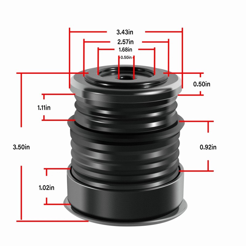 Sunluway Silicone Body Mount Bushing Kit for Ford F-250 F-350