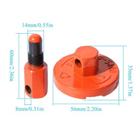 Atunee Piston Stop Clutch Flywheel Disassembly Tool with Chainsaw Scrench for Husqvarna Rancher 340 345 346 350 351 353 445 450 455 460 Chainsaw Replace 502541601 502 54 16-03