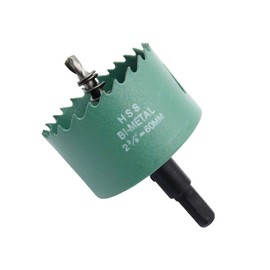 60mm Hole saw LAIWEI hole cutterhole cutter,2.36 Inch HSS Annular Hole Saw Cutter Drill Bit,holes in wood,gypsum board,aluminum profiles, PVC and other materials(2-3/8")