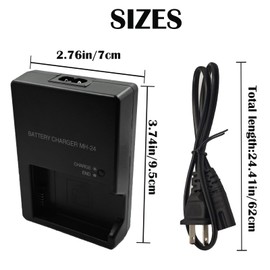 MH-24 Quick Battery Charger Compatible with Nikon EN-EL14 EN-EL14a Battery fit for D3100 D3200 D3300 D3400 D3500 D5100 D5200 D5300 D5500 D5600 DF Coolpix P7000 P7100 P7700 P7800 Digital SLR Cameras