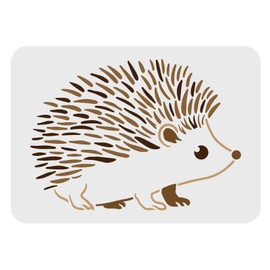 FINGERINSPIRE Hedgehog Stencil 29.7 x 21 cm Reusable Hedgehog Painting Template Porcupine DIY Animal Stencils Hedgehog Pattern Stencil for Painting on Walls, Floors, Furniture, Wood, Paper, Textile Design