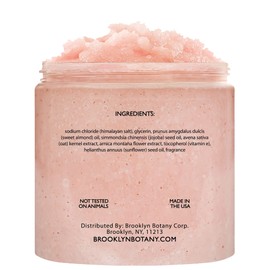 Brooklyn Botany Himalayan Salt Body Scrub - Moisturizing and Exfoliating Body, Face, Hand, Foot Scrub - Fights Stretch Marks, Fine Lines, Wrinkles - Great Gifts for Women & Men - 10 oz