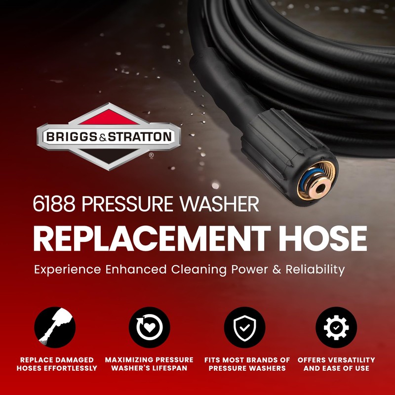 Briggs & Stratton 6188 Replacement Hose for Pressure Washers, 30-Feet
