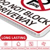 GXGGUS No Parking Signs With Stakes, Do Not Block Driveway