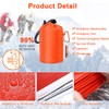 2 Pack Emergency Survival Sleeping Bag PE Aluminized Film Camping