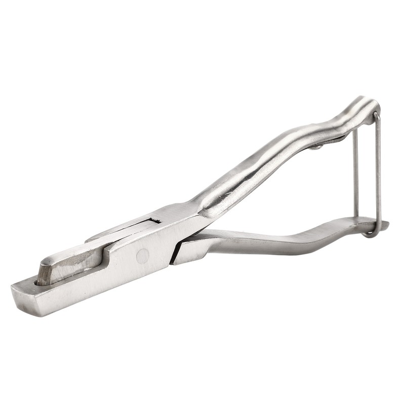 Pig Ear Tag Plier Stainless Steel Animal Ear Notcher with