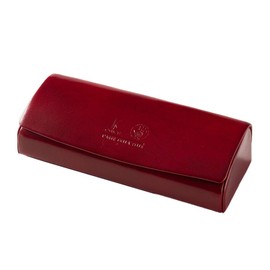 Orice/ORICE Glasses Case, Free Engraving, Italian Oricce Leather, Made in Italy, Glasses Case, Men's, Women's, 05. orange (olice leather)