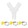 PATIKIL Drain Hose Connector 3-Way Washing Machine Drain Hose Adapter