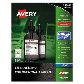 AVE60526 - UltraDuty GHS Chemical Waterproof and UV Resistant Labels