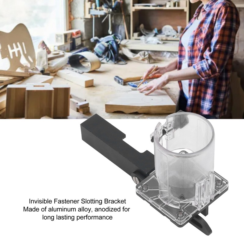 Invisible Fastener Slotting Bracket Aluminum Alloy Wood Trimmer Router Slotting